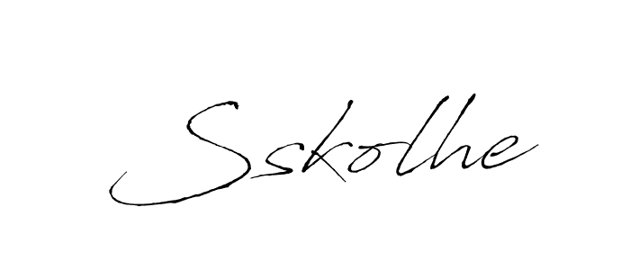 You should practise on your own different ways (Antro_Vectra) to write your name (Sskolhe) in signature. don't let someone else do it for you. Sskolhe signature style 6 images and pictures png