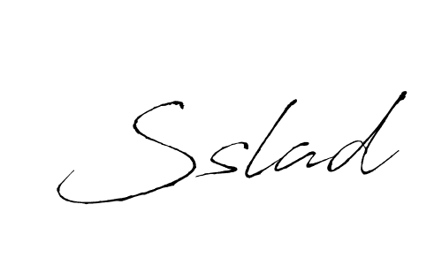 How to make Sslad signature? Antro_Vectra is a professional autograph style. Create handwritten signature for Sslad name. Sslad signature style 6 images and pictures png