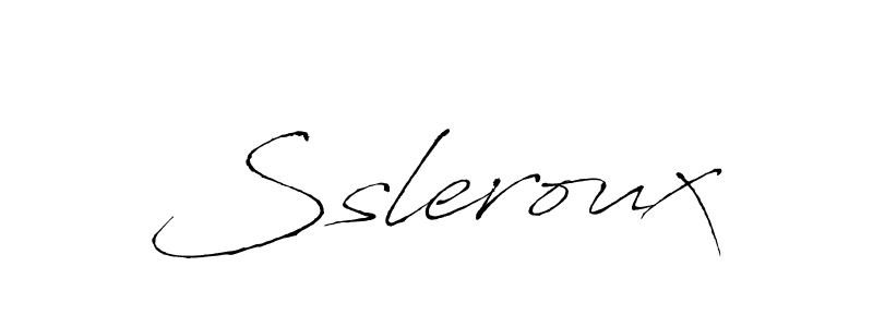 How to make Ssleroux name signature. Use Antro_Vectra style for creating short signs online. This is the latest handwritten sign. Ssleroux signature style 6 images and pictures png