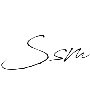 Antro_Vectra is a professional signature style that is perfect for those who want to add a touch of class to their signature. It is also a great choice for those who want to make their signature more unique. Get Ssm name to fancy signature for free. Ssm signature style 6 images and pictures png