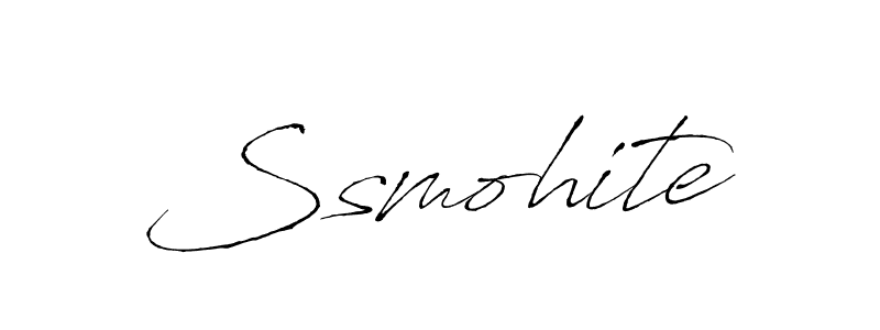 Use a signature maker to create a handwritten signature online. With this signature software, you can design (Antro_Vectra) your own signature for name Ssmohite. Ssmohite signature style 6 images and pictures png
