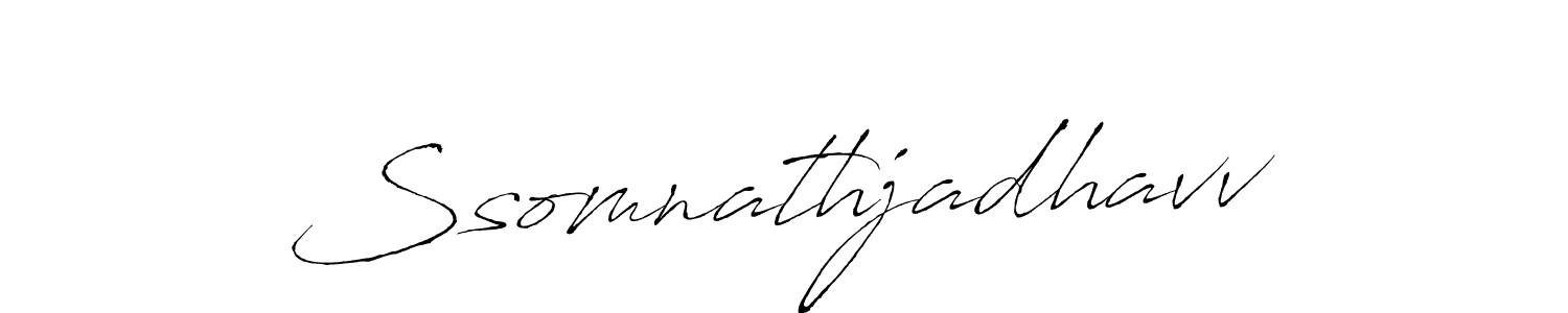 Create a beautiful signature design for name Ssomnathjadhavv. With this signature (Antro_Vectra) fonts, you can make a handwritten signature for free. Ssomnathjadhavv signature style 6 images and pictures png