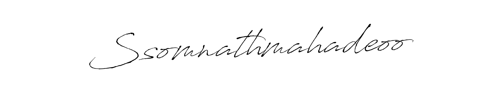 Also we have Ssomnathmahadeoo name is the best signature style. Create professional handwritten signature collection using Antro_Vectra autograph style. Ssomnathmahadeoo signature style 6 images and pictures png