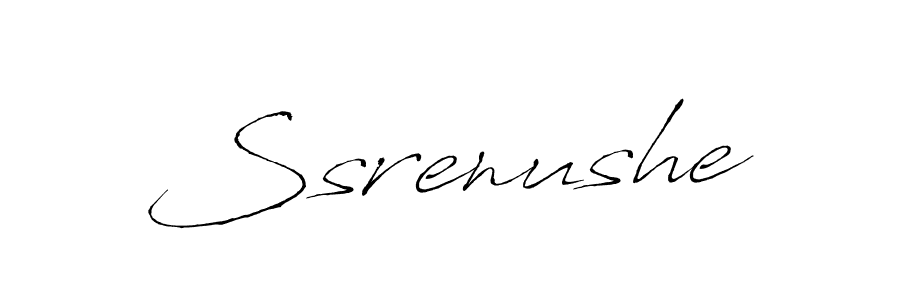 This is the best signature style for the Ssrenushe name. Also you like these signature font (Antro_Vectra). Mix name signature. Ssrenushe signature style 6 images and pictures png