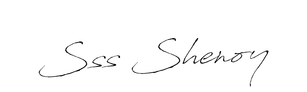 You should practise on your own different ways (Antro_Vectra) to write your name (Sss Shenoy) in signature. don't let someone else do it for you. Sss Shenoy signature style 6 images and pictures png