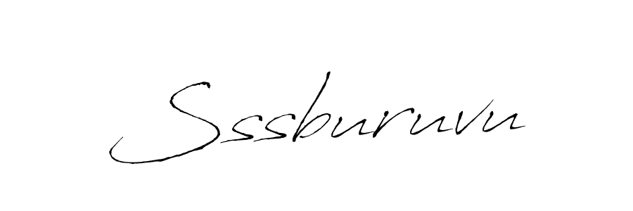 Design your own signature with our free online signature maker. With this signature software, you can create a handwritten (Antro_Vectra) signature for name Sssburuvu. Sssburuvu signature style 6 images and pictures png