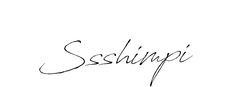 How to make Ssshimpi signature? Antro_Vectra is a professional autograph style. Create handwritten signature for Ssshimpi name. Ssshimpi signature style 6 images and pictures png