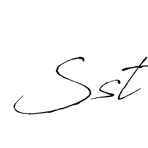 Use a signature maker to create a handwritten signature online. With this signature software, you can design (Antro_Vectra) your own signature for name Sst. Sst signature style 6 images and pictures png