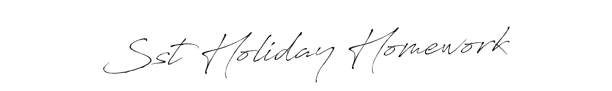 The best way (Antro_Vectra) to make a short signature is to pick only two or three words in your name. The name Sst Holiday Homework include a total of six letters. For converting this name. Sst Holiday Homework signature style 6 images and pictures png