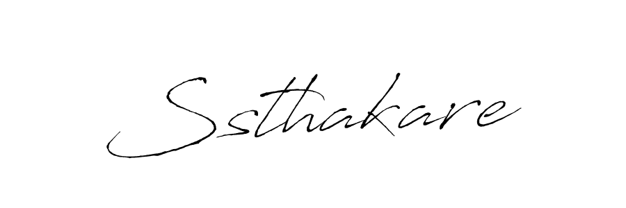 Create a beautiful signature design for name Ssthakare. With this signature (Antro_Vectra) fonts, you can make a handwritten signature for free. Ssthakare signature style 6 images and pictures png
