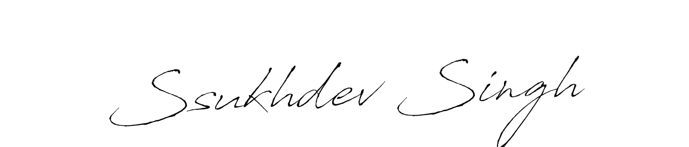 Make a beautiful signature design for name Ssukhdev Singh. With this signature (Antro_Vectra) style, you can create a handwritten signature for free. Ssukhdev Singh signature style 6 images and pictures png