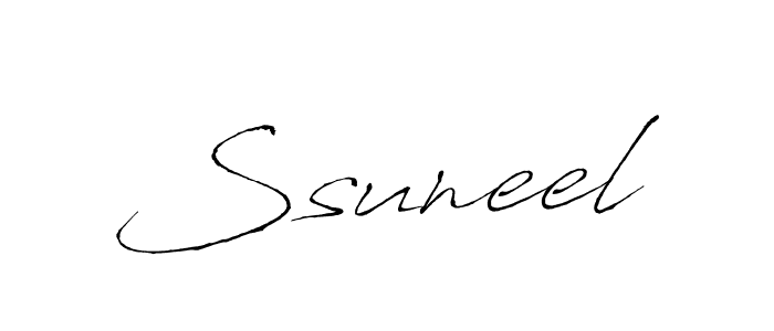 Antro_Vectra is a professional signature style that is perfect for those who want to add a touch of class to their signature. It is also a great choice for those who want to make their signature more unique. Get Ssuneel name to fancy signature for free. Ssuneel signature style 6 images and pictures png