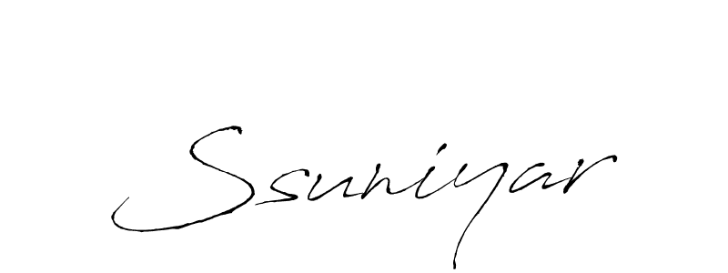 Use a signature maker to create a handwritten signature online. With this signature software, you can design (Antro_Vectra) your own signature for name Ssuniyar. Ssuniyar signature style 6 images and pictures png