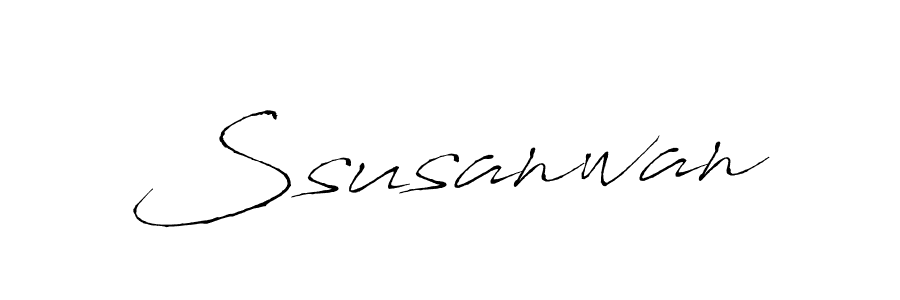 if you are searching for the best signature style for your name Ssusanwan. so please give up your signature search. here we have designed multiple signature styles  using Antro_Vectra. Ssusanwan signature style 6 images and pictures png