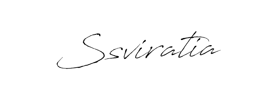 Make a beautiful signature design for name Ssviratia. With this signature (Antro_Vectra) style, you can create a handwritten signature for free. Ssviratia signature style 6 images and pictures png