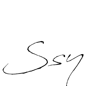 Make a beautiful signature design for name Ssy. With this signature (Antro_Vectra) style, you can create a handwritten signature for free. Ssy signature style 6 images and pictures png