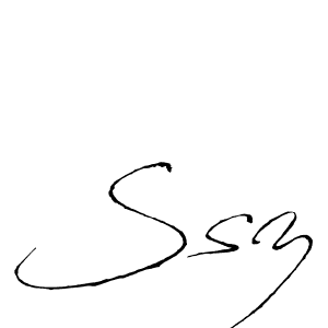 You should practise on your own different ways (Antro_Vectra) to write your name (Ssz) in signature. don't let someone else do it for you. Ssz signature style 6 images and pictures png