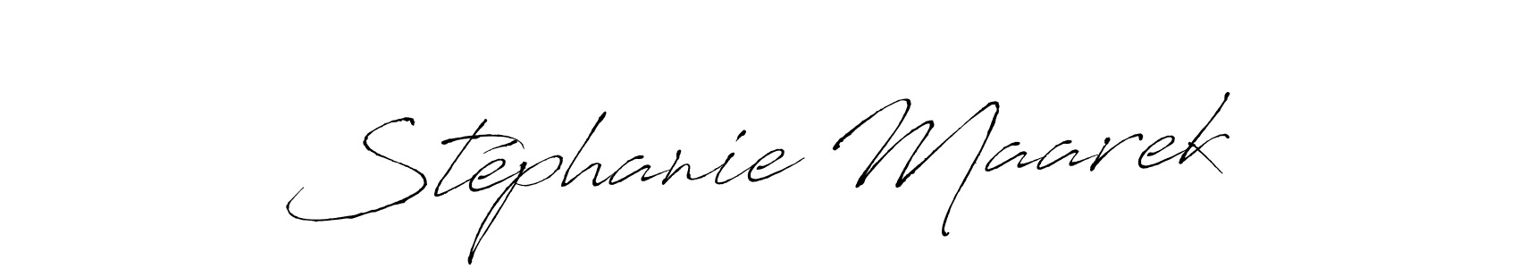 Create a beautiful signature design for name Stéphanie Maarek. With this signature (Antro_Vectra) fonts, you can make a handwritten signature for free. Stéphanie Maarek signature style 6 images and pictures png