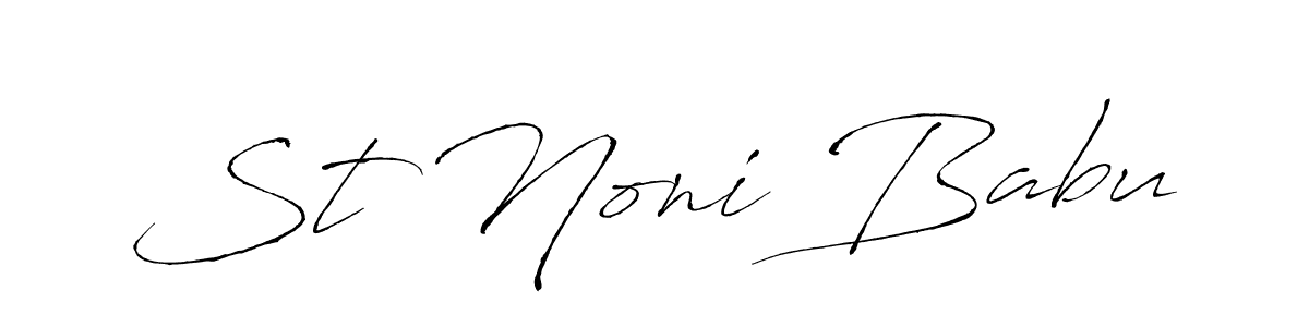 Once you've used our free online signature maker to create your best signature Antro_Vectra style, it's time to enjoy all of the benefits that St Noni Babu name signing documents. St Noni Babu signature style 6 images and pictures png