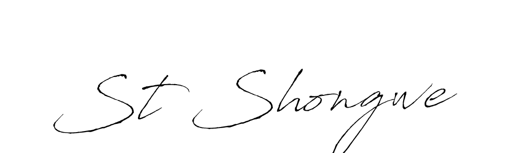 It looks lik you need a new signature style for name St Shongwe. Design unique handwritten (Antro_Vectra) signature with our free signature maker in just a few clicks. St Shongwe signature style 6 images and pictures png
