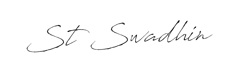 Once you've used our free online signature maker to create your best signature Antro_Vectra style, it's time to enjoy all of the benefits that St Swadhin name signing documents. St Swadhin signature style 6 images and pictures png