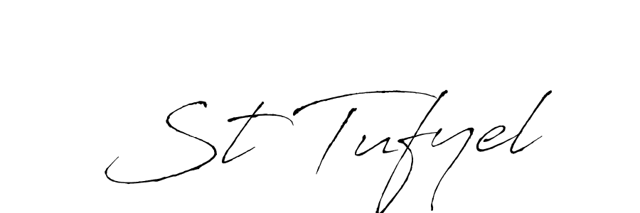 Make a beautiful signature design for name St Tufyel. Use this online signature maker to create a handwritten signature for free. St Tufyel signature style 6 images and pictures png