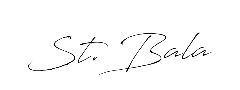 Check out images of Autograph of St. Bala name. Actor St. Bala Signature Style. Antro_Vectra is a professional sign style online. St. Bala signature style 6 images and pictures png