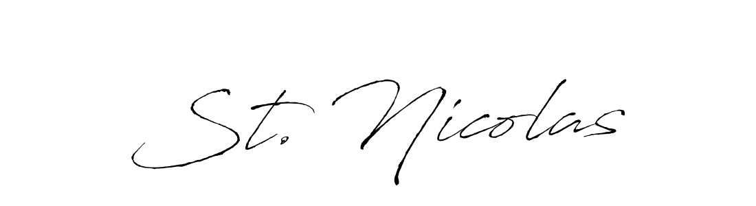 Use a signature maker to create a handwritten signature online. With this signature software, you can design (Antro_Vectra) your own signature for name St. Nicolas. St. Nicolas signature style 6 images and pictures png