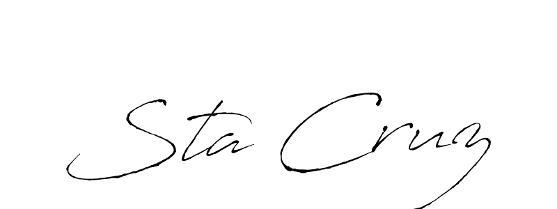 Use a signature maker to create a handwritten signature online. With this signature software, you can design (Antro_Vectra) your own signature for name Sta Cruz. Sta Cruz signature style 6 images and pictures png