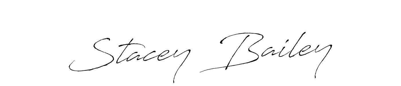 Create a beautiful signature design for name Stacey  Bailey. With this signature (Antro_Vectra) fonts, you can make a handwritten signature for free. Stacey  Bailey signature style 6 images and pictures png