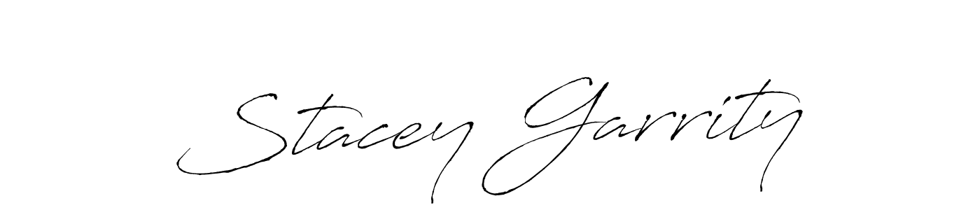 Make a beautiful signature design for name Stacey Garrity. With this signature (Antro_Vectra) style, you can create a handwritten signature for free. Stacey Garrity signature style 6 images and pictures png
