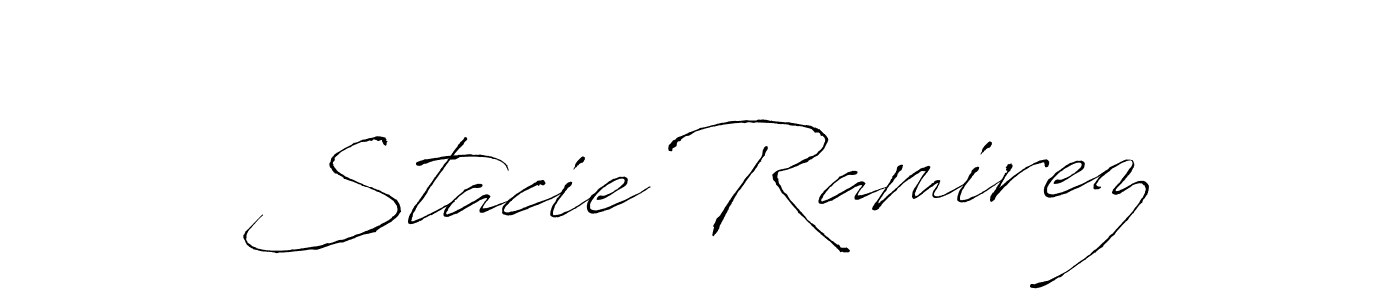How to make Stacie Ramirez name signature. Use Antro_Vectra style for creating short signs online. This is the latest handwritten sign. Stacie Ramirez signature style 6 images and pictures png