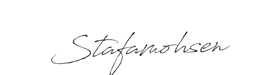 Design your own signature with our free online signature maker. With this signature software, you can create a handwritten (Antro_Vectra) signature for name Stafamohsen. Stafamohsen signature style 6 images and pictures png