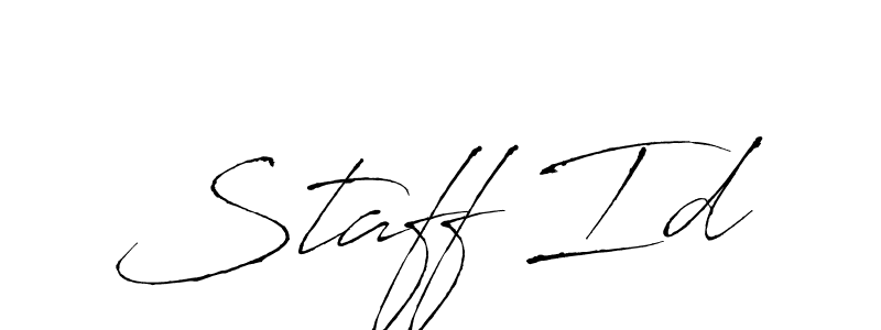 Create a beautiful signature design for name Staff Id. With this signature (Antro_Vectra) fonts, you can make a handwritten signature for free. Staff Id signature style 6 images and pictures png