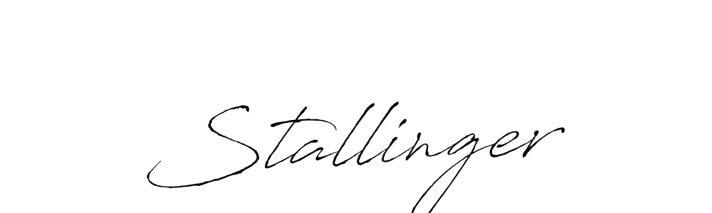 Create a beautiful signature design for name Stallinger. With this signature (Antro_Vectra) fonts, you can make a handwritten signature for free. Stallinger signature style 6 images and pictures png