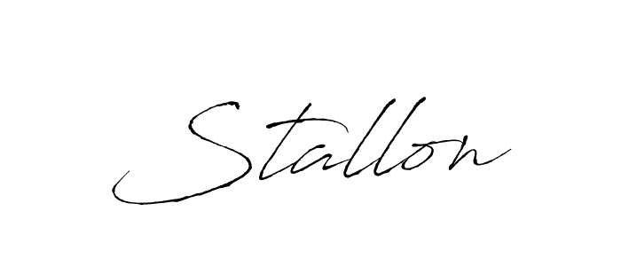 Design your own signature with our free online signature maker. With this signature software, you can create a handwritten (Antro_Vectra) signature for name Stallon. Stallon signature style 6 images and pictures png