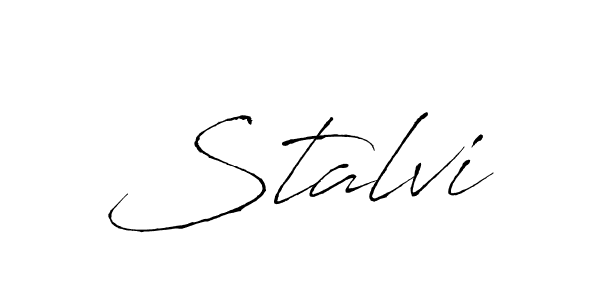 Make a beautiful signature design for name Stalvi. With this signature (Antro_Vectra) style, you can create a handwritten signature for free. Stalvi signature style 6 images and pictures png