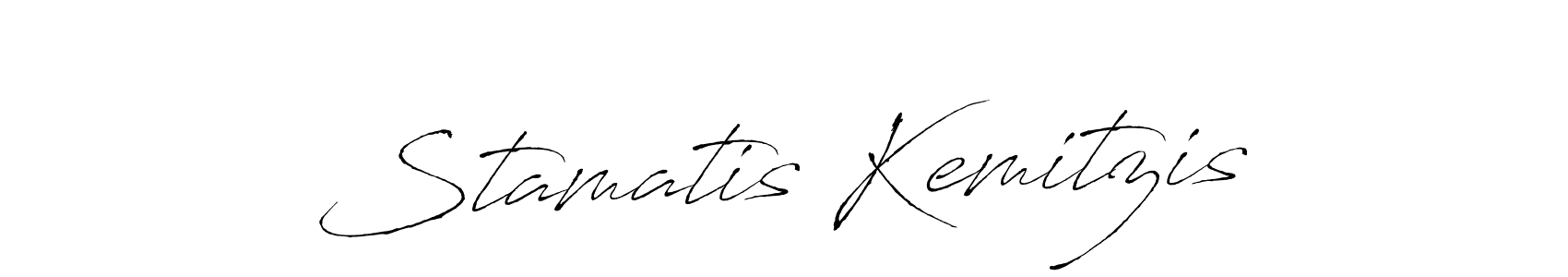 Stamatis Kemitzis stylish signature style. Best Handwritten Sign (Antro_Vectra) for my name. Handwritten Signature Collection Ideas for my name Stamatis Kemitzis. Stamatis Kemitzis signature style 6 images and pictures png