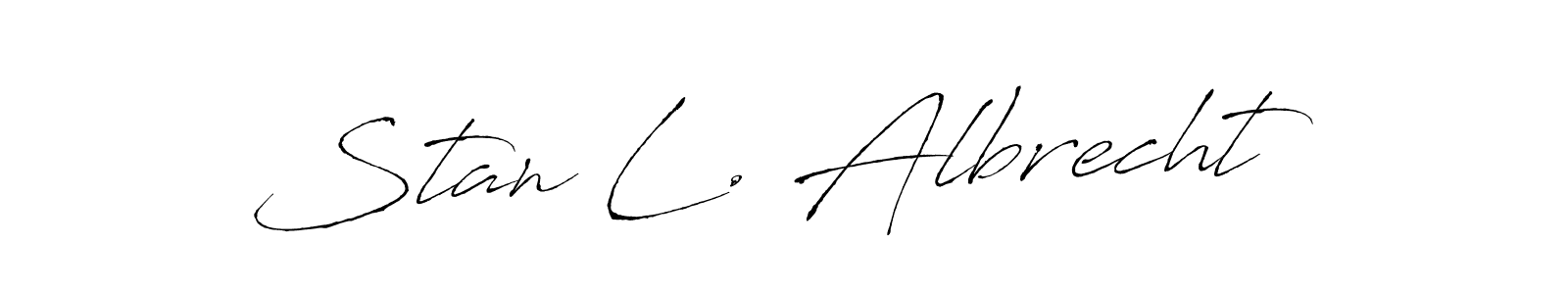 Also You can easily find your signature by using the search form. We will create Stan L. Albrecht name handwritten signature images for you free of cost using Antro_Vectra sign style. Stan L. Albrecht signature style 6 images and pictures png