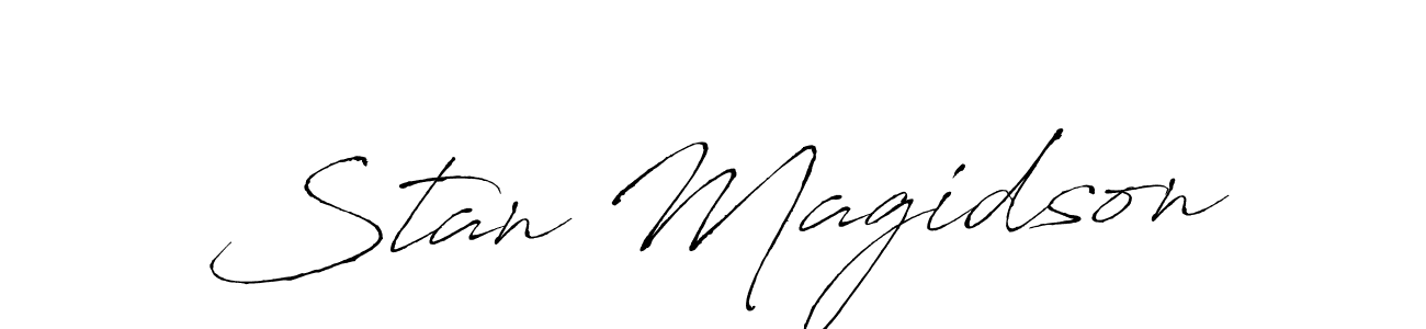 Make a short Stan Magidson signature style. Manage your documents anywhere anytime using Antro_Vectra. Create and add eSignatures, submit forms, share and send files easily. Stan Magidson signature style 6 images and pictures png