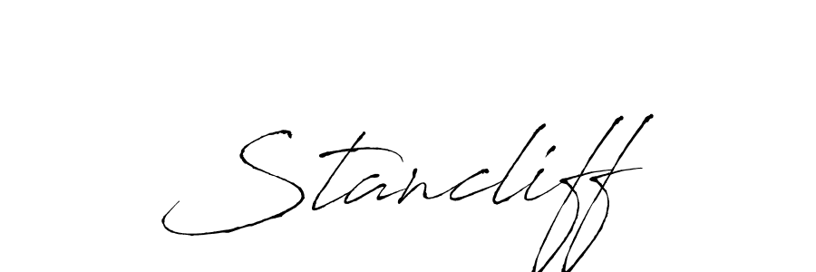 How to make Stancliff signature? Antro_Vectra is a professional autograph style. Create handwritten signature for Stancliff name. Stancliff signature style 6 images and pictures png