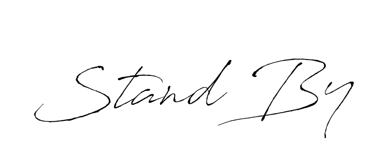 Make a beautiful signature design for name Stand By. With this signature (Antro_Vectra) style, you can create a handwritten signature for free. Stand By signature style 6 images and pictures png