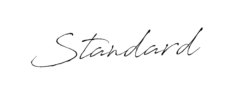 Use a signature maker to create a handwritten signature online. With this signature software, you can design (Antro_Vectra) your own signature for name Standard. Standard signature style 6 images and pictures png