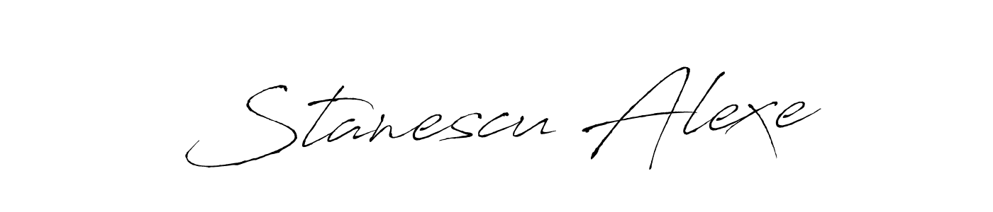 Also we have Stanescu Alexe name is the best signature style. Create professional handwritten signature collection using Antro_Vectra autograph style. Stanescu Alexe signature style 6 images and pictures png