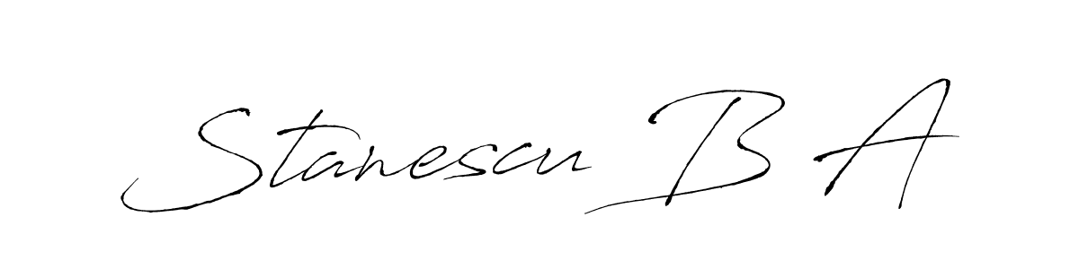 This is the best signature style for the Stanescu B A name. Also you like these signature font (Antro_Vectra). Mix name signature. Stanescu B A signature style 6 images and pictures png