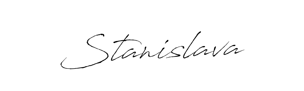 You should practise on your own different ways (Antro_Vectra) to write your name (Stanislava) in signature. don't let someone else do it for you. Stanislava signature style 6 images and pictures png