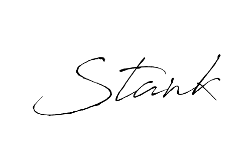Make a beautiful signature design for name Stank. With this signature (Antro_Vectra) style, you can create a handwritten signature for free. Stank signature style 6 images and pictures png