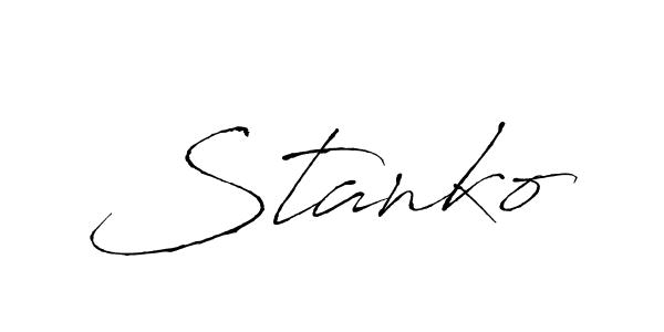 Stanko stylish signature style. Best Handwritten Sign (Antro_Vectra) for my name. Handwritten Signature Collection Ideas for my name Stanko. Stanko signature style 6 images and pictures png