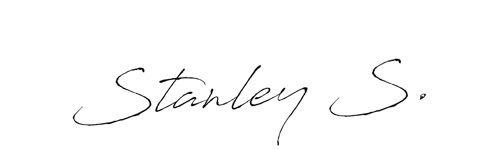 How to make Stanley S. signature? Antro_Vectra is a professional autograph style. Create handwritten signature for Stanley S. name. Stanley S. signature style 6 images and pictures png
