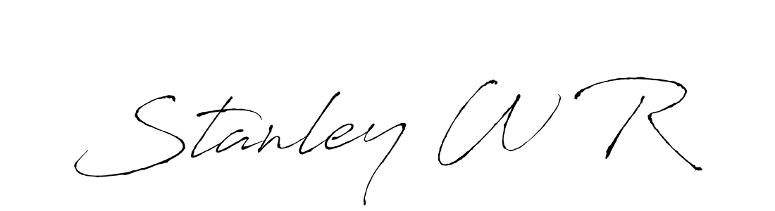 It looks lik you need a new signature style for name Stanley W R. Design unique handwritten (Antro_Vectra) signature with our free signature maker in just a few clicks. Stanley W R signature style 6 images and pictures png